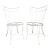 1960s Wire Patio Garden Chairs - A Pair For Sale
