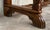 19th Century Catalan Spanish Carved Walnut Console Sofa Table, Four Drawers For Sale - Image 14 of 18