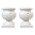 Pair of Vintage Neoclassical-Style Cast Resin Cache Pots For Sale
