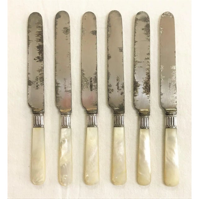 So fine in their time! This antique set of six knives were made by Harrison Brothers & Howson in the 1890's. The handles...
