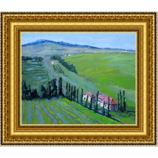 Contemporary Tuscan Landscape Plein Air Oil Painting For Sale - Image 12 of 12