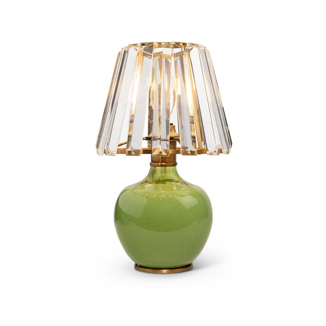 2020s Eclipse Green Crystal Shade Mini Lamp For Sale - Image 5 of 5