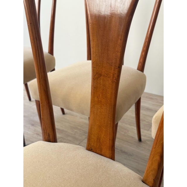 1950s Italian Mid-Century Sculptural Dining Chairs, Circa 1950s - A Set of 6 For Sale - Image 5 of 12