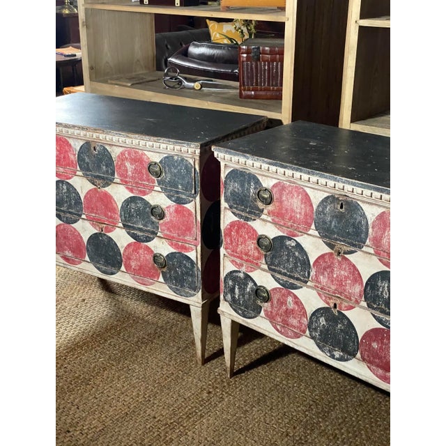 Mid 19th Century Italian Style Painted Chest of Drawers/Dresser A- Pair Circa 1860 For Sale - Image 5 of 12