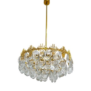 Chandelier in Brutalist Style by Christoph Palme for Palwa, 1970s For Sale