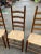 1970s 1970s Vintage Collection of Ladder-Back Chairs- Set of 4 For Sale - Image 5 of 12