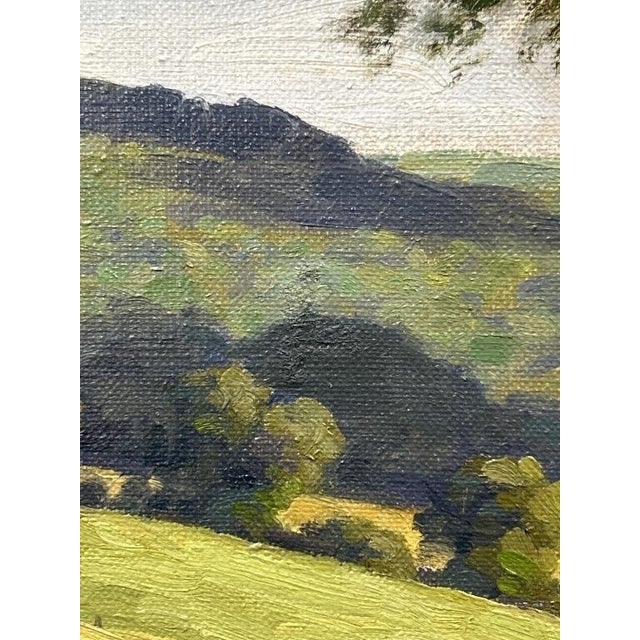 Green 1960s Red Barn in Summer by Bertram George Breustle For Sale - Image 8 of 10