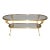 1960's Bronze Ramshead Maison Jansen Style Two Tier Coffee Table For Sale