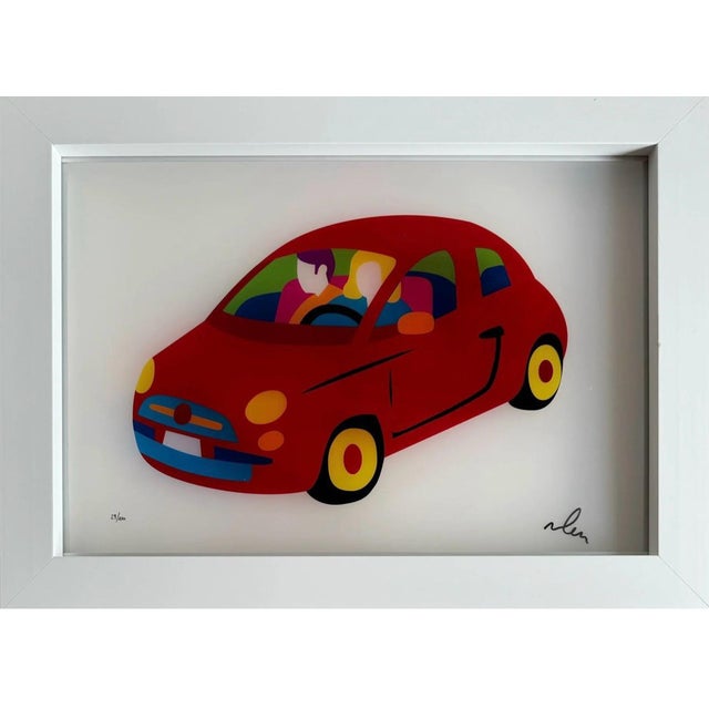 Marco Lodola, My City Car, Screen Print For Sale