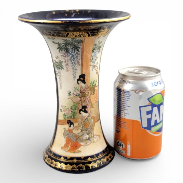 Meiji Japanese Satsuma Vase, 1895 For Sale - Image 10 of 11