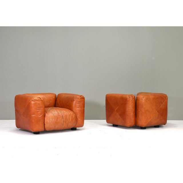 Set of Lounge Armchairs Model Marius & Marius by Mario Marenco attributed to Arflex, Italy, 1970s For Sale - Image 3 of 18