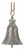 Rustic Metal Bell Ornament (Set of 2) For Sale