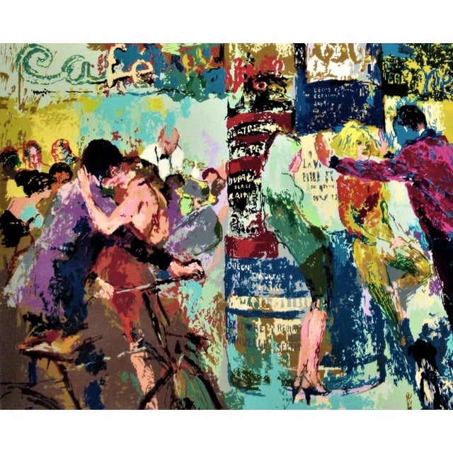 LeRoy Neiman, Left Bank Cafe, Paris, 1987 For Sale - Image 4 of 10
