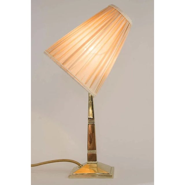 Art Deco Table Lamp with Fabric Shade, Vienna, 1920s For Sale - Image 10 of 15