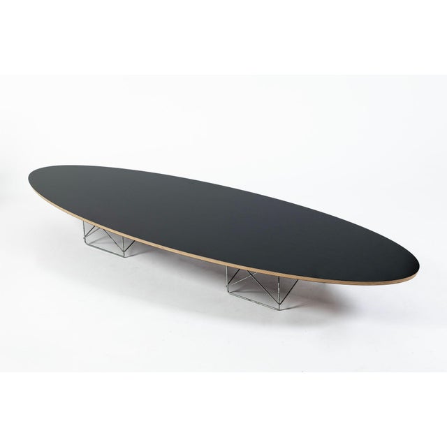 Herman Miller Eames Surfboard Etr Coffee Table for Herman Miller, Black Mid Century Modern Table For Sale - Image 4 of 14