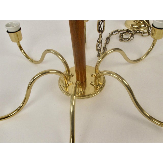 Vintage Chandelier in Brassard Wood by Oswald Haerdtl, 1933 For Sale - Image 10 of 18