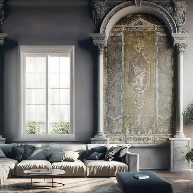 Vintage Panoramic Decorative Panel | Chairish
