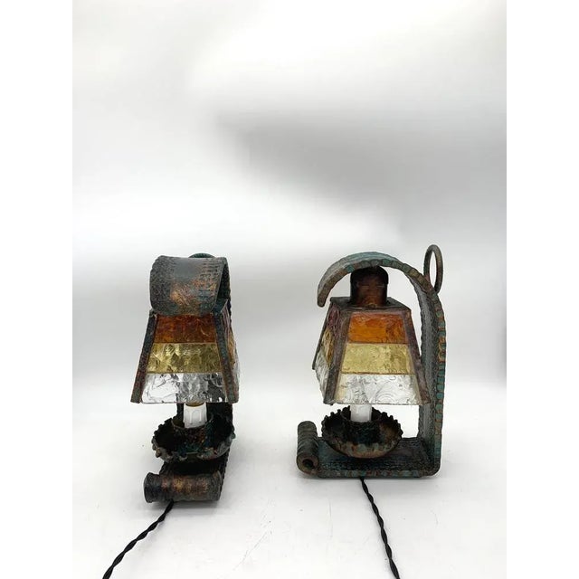 Longobard Murano Glass Table Lamps, 1960s, Set of 2 For Sale - Image 6 of 6