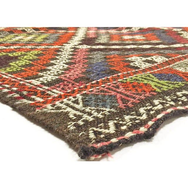 Traditional 1960s Turkish Kilim For Sale - Image 3 of 4