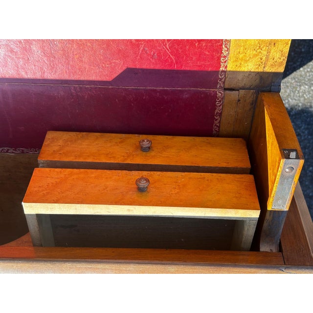 Antique Louis-Philippe Drop-Front Secretaire Desk in Walnut, 1800s For Sale - Image 10 of 18