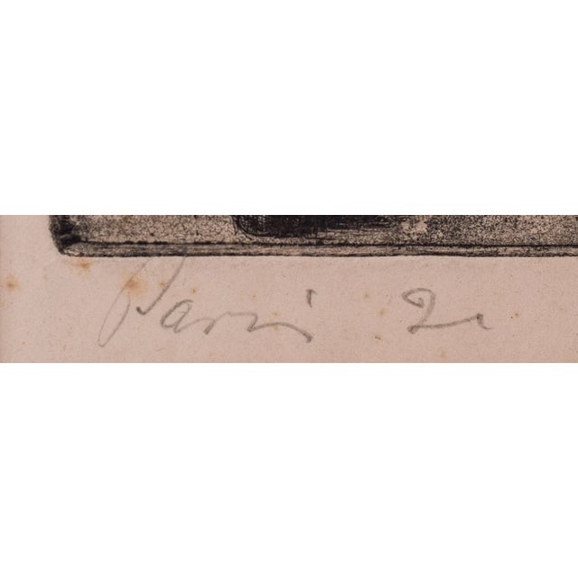 Paper After Pablo Picasso, Portrait of a Lady, 1920s, Etching For Sale - Image 7 of 9