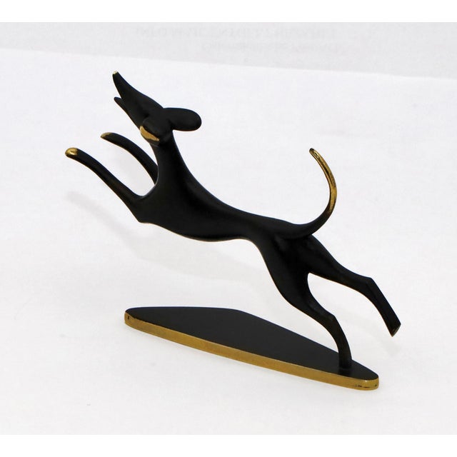 Metal Hagenau Hunting Dog in Brass, 1920s For Sale - Image 7 of 10