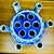 1950s Grand Chinoiserie Tulipière Blue & White Porcelain Vase Multi-Spout, 15" For Sale - Image 5 of 14
