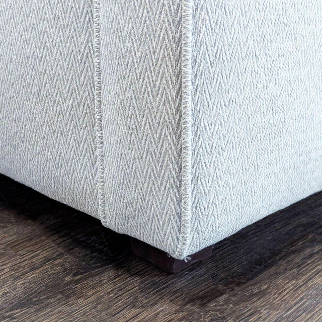Gray Room & Board Modern 3-Seat Sofa in Light Gray Fabric For Sale - Image 8 of 11
