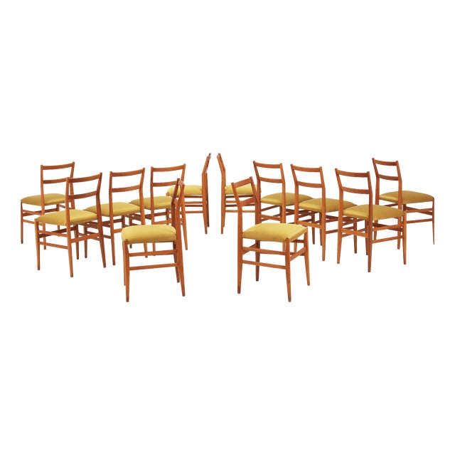 Leggera Chairs by Gio Ponti for Cassina, Italy, 1952, Set of 12 For Sale
