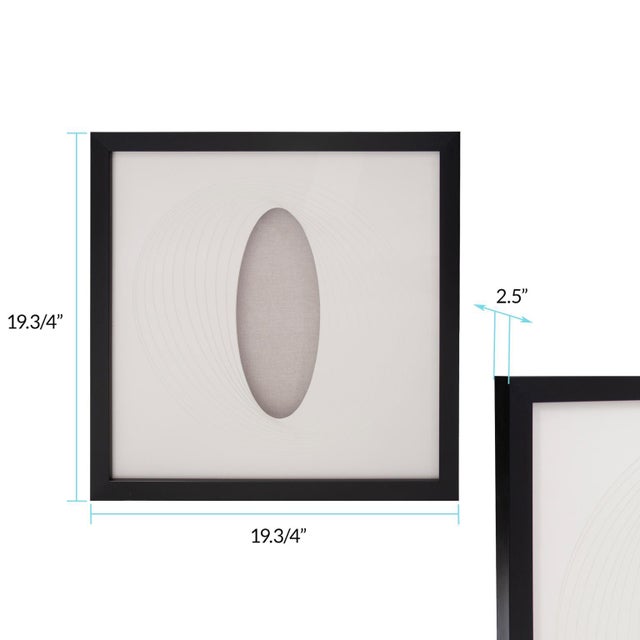 Wood Dimensional Paper Oval Shadowbox Art For Sale - Image 7 of 8