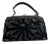 1950s Art Deco Black Velvet Italian Top Handle Bag For Sale