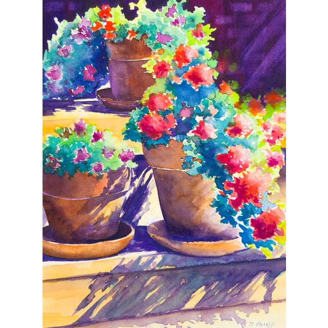 Why This Work Matters Flowers in Terracotta Pots captures the pleasure of a sunlit garden through saturated color,...
