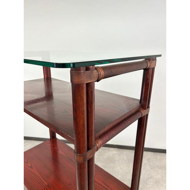 Mid-Century Modern Bamboo Cabinet attributed to Gervasoni, 1970s For Sale - Image 9 of 12