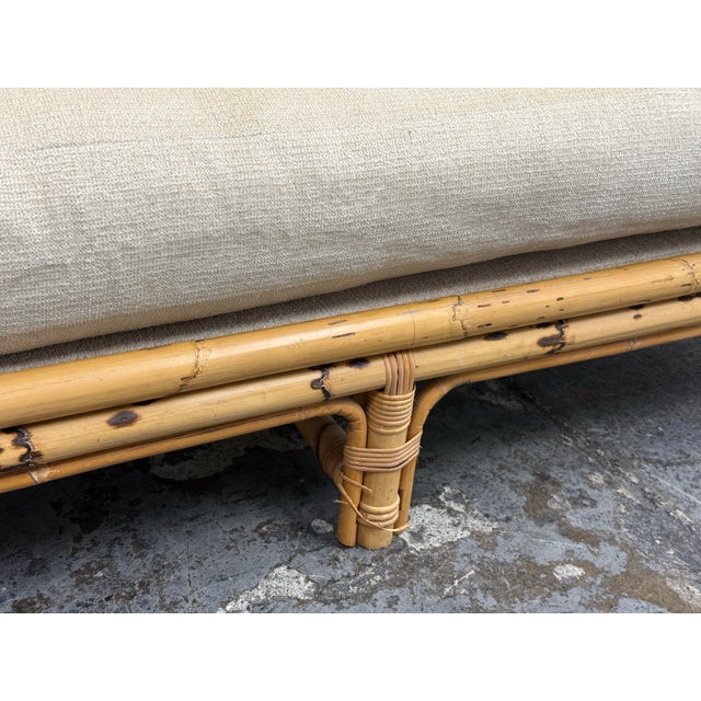 Vivai Del Sud for Wicker Works Italian Bamboo Sofa, Vintage For Sale - Image 10 of 12