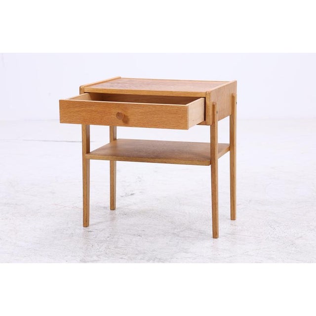 Mid-Century Oak Nightstand, 1960s For Sale - Image 6 of 13