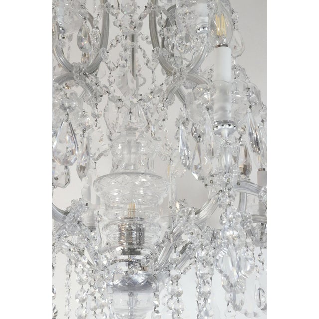 Late 20th Century 15 Light Marie Therese Crystal Chandelier For Sale - Image 10 of 14
