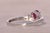 Metal The Cantu: Natural Ruby and Diamond Ring in White Gold For Sale - Image 7 of 11
