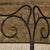 Modern Vintage French Four-Panel Hammered Iron Folding Screen with Pleated Fabric For Sale - Image 3 of 11