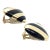 Contemporary Tiffany & Co. Angela Cummings 18k Yellow Gold Inlaid Black Jade Earrings, Pair For Sale - Image 3 of 9
