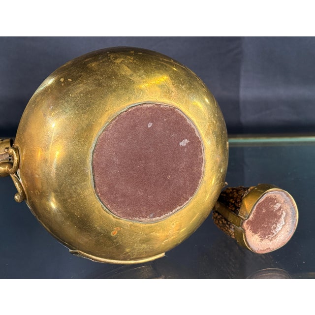 Antique Brass and Antler Cigar Ashtray Catchall Black Forest Hunting Lodge Style For Sale - Image 10 of 10