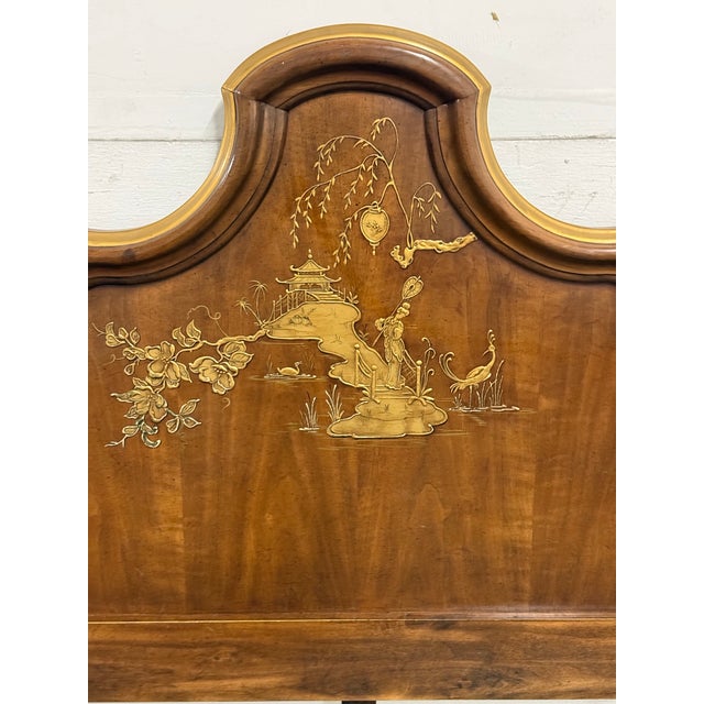 Queen Size Phyllis Andrade for White Furniture Company Chinoiserie Headboard, Vintage For Sale - Image 12 of 12