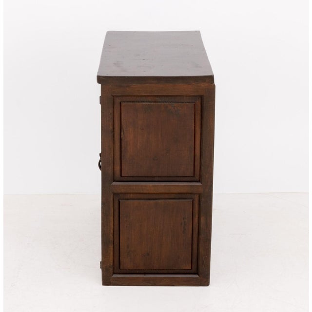 Wood Spanish Colonial Oak Two-Door Cabinet, 18th Century For Sale - Image 7 of 8