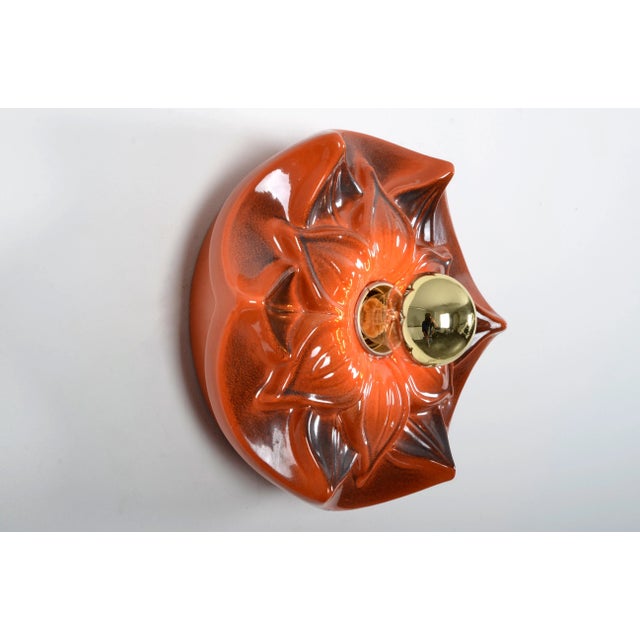 Mid-Century Modern Ceramic Sconce from Honsel, 1970s For Sale - Image 3 of 5