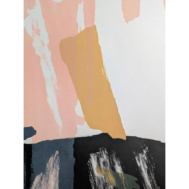 Modern Pierre Pallut, Abstract Composition, Hand-Signed Lithograph, 1972 For Sale - Image 3 of 10