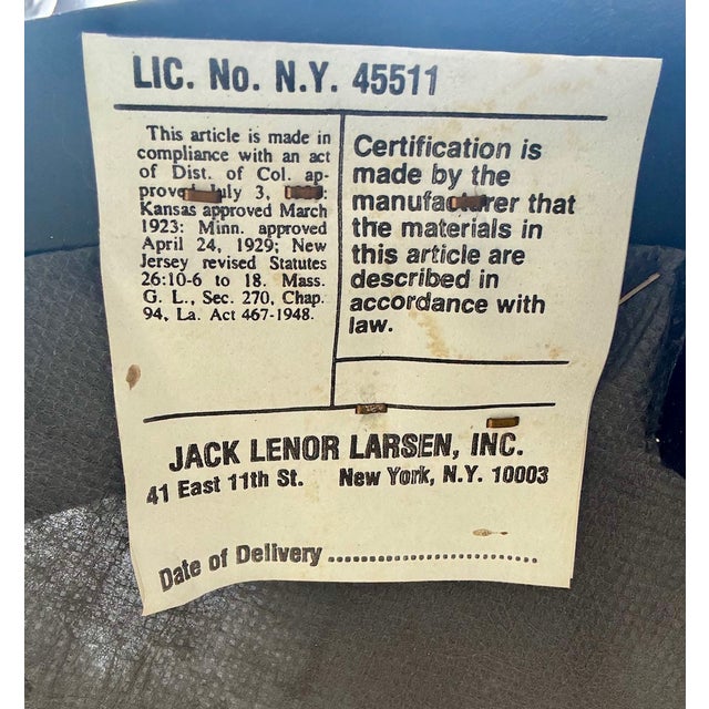 1970s 1970s Jack Lenor Larsen Bankers Armchair For Sale - Image 5 of 5