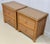 A distinguished pair of rattan nightstands by Henry Link for Lexington Furniture, embodying the quiet sophistication of...