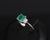 Late 20th Century 0.96ct Gia Colombian Untreated No Oil Emerald & Diamond Platinum Ring Size 5.75 For Sale - Image 10 of 18