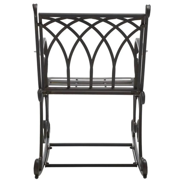 Black Medrano Rocking Chair - Black Rust For Sale - Image 8 of 10