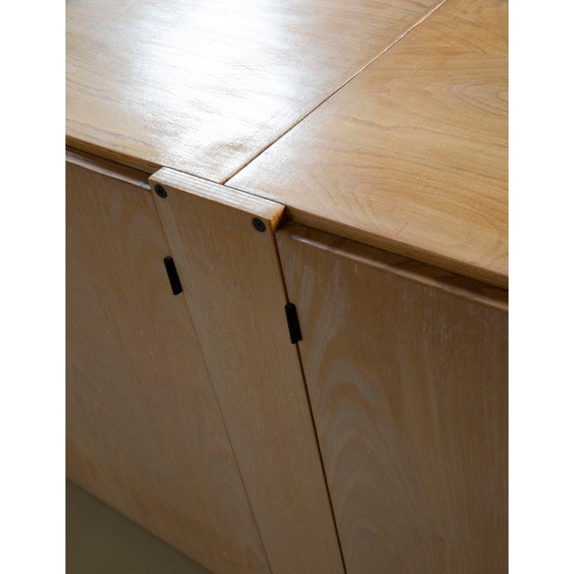 1970s Modernist Ash and Black Laminate Sideboard by Roberto Pamio & Renato Toso for Stilwood, Italy, 1970s For Sale - Image 5 of 11