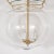 Contemporary "Fishbowl" Glass and Brass Pendant For Sale - Image 3 of 8